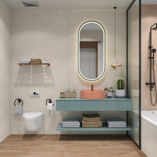 Керамогранит Buono Ceramica Terrazzo Light Beige Matt арт. TVL4703M (60x120) матовый